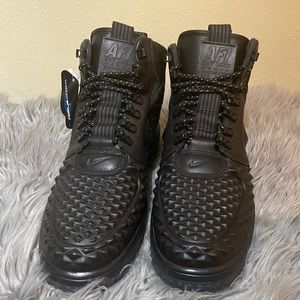 All Black Air Force 1/ Lunar Force 1 Duckboot
